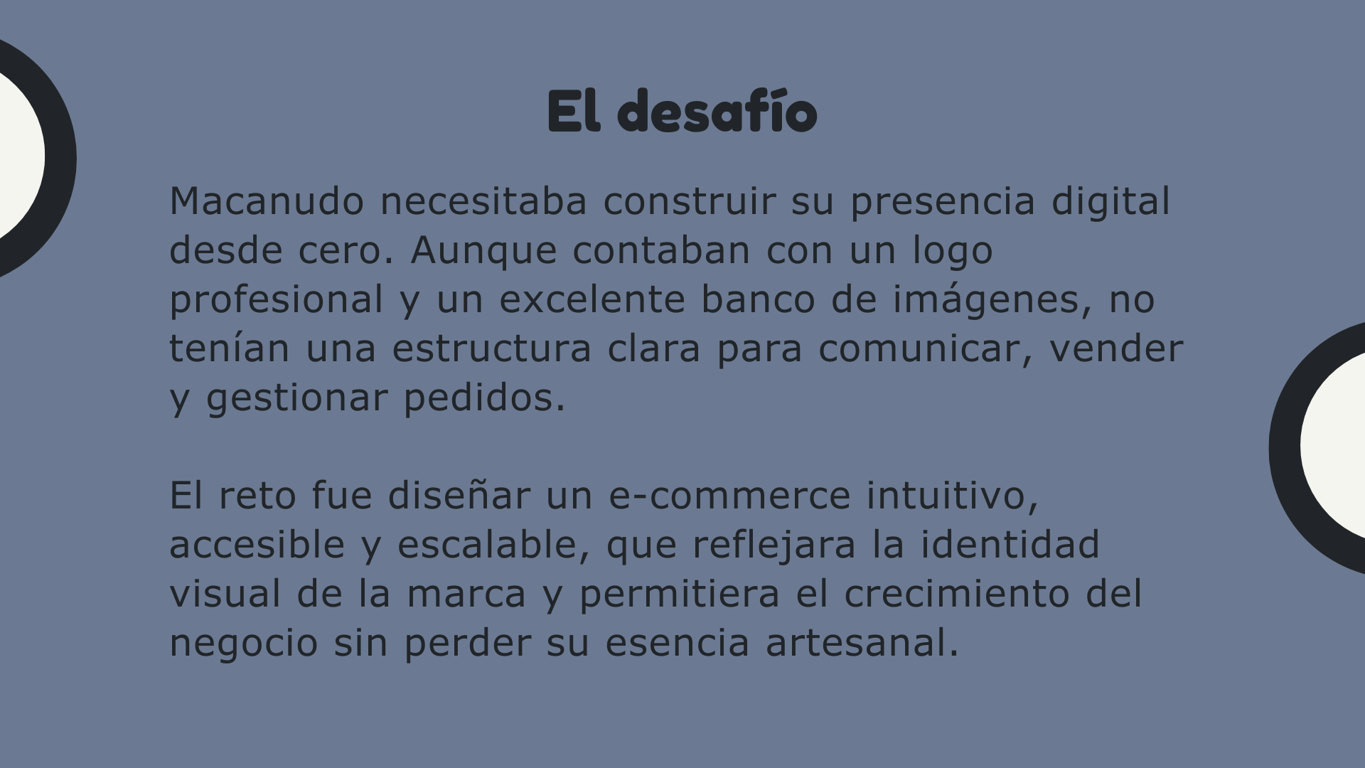 desafios del proyecto